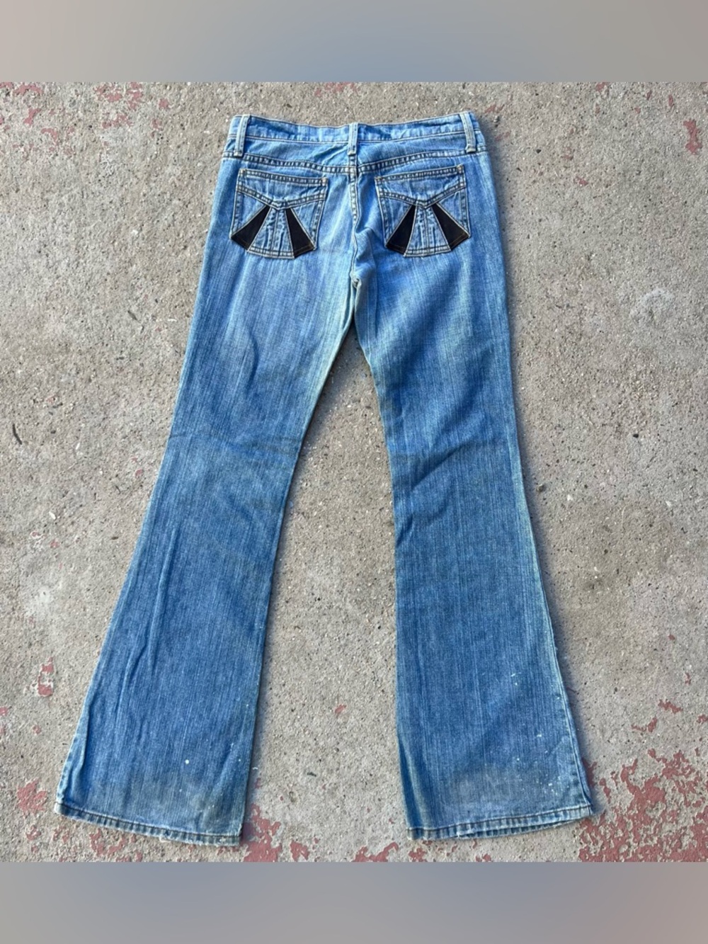 VINTAGE Juicy Couture Flare Boocut Jeans USA 28 (33 inseam) Y2K Girlie Low Rise